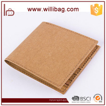2017 Hot New Product Recycle Washable Kraft Paper Foldable Wallet